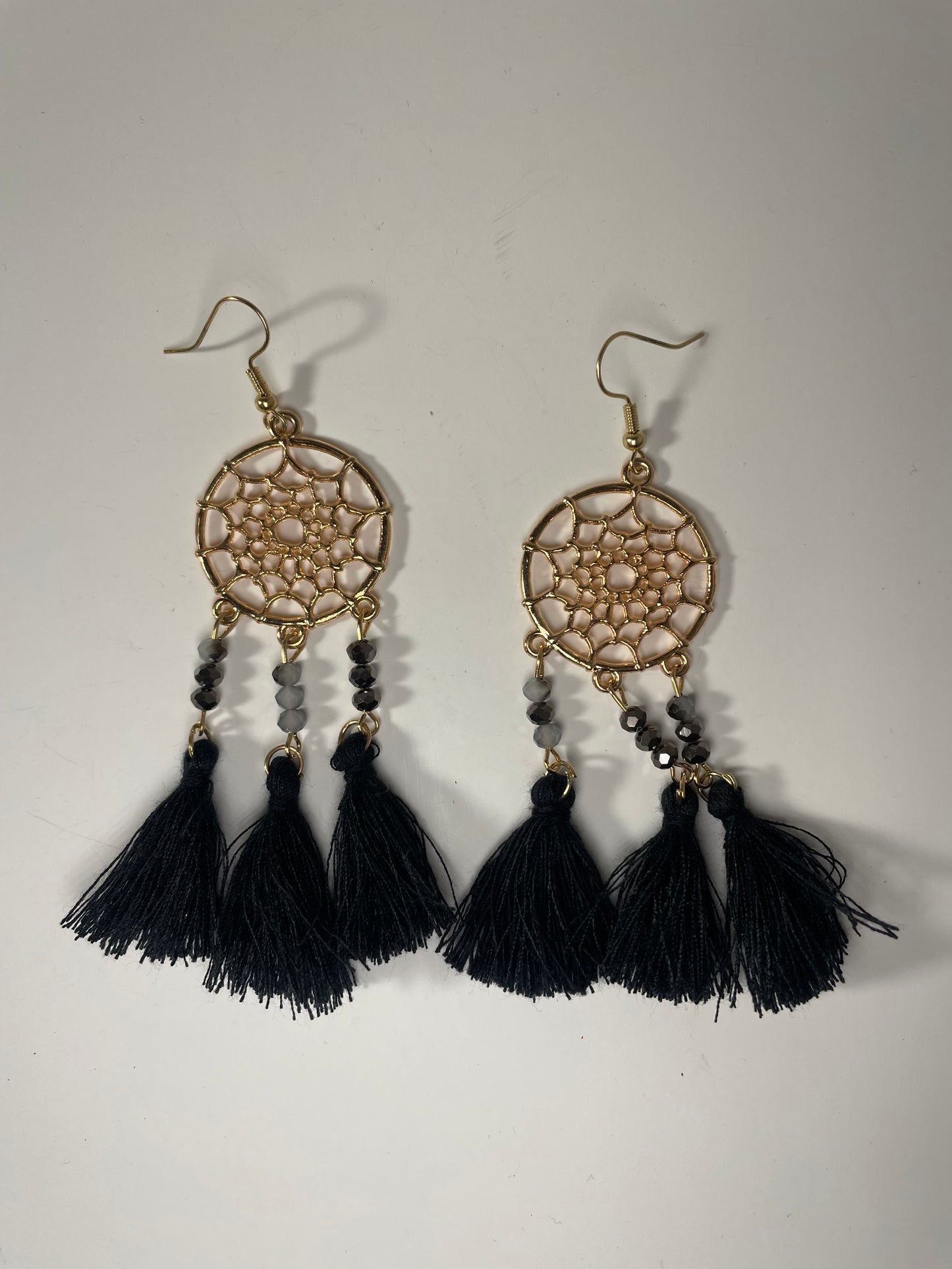 Black Feather Style Earrings